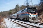 AMTK 130 leads the Vermonter South at Keets Road